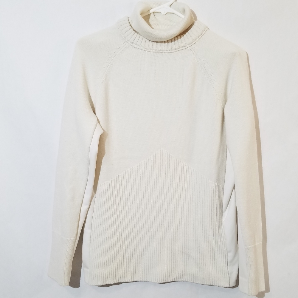 Athleta sweater ivory turtleneck